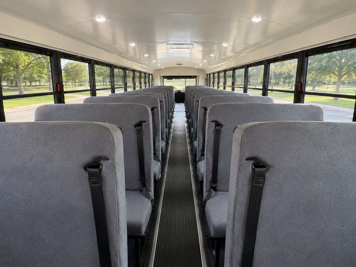 school bus inside