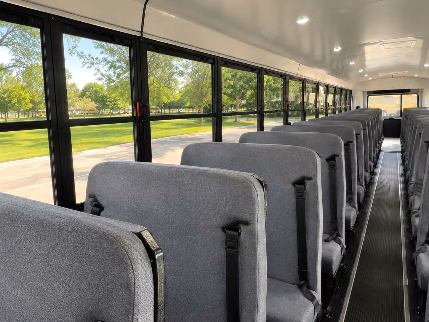 school bus interior